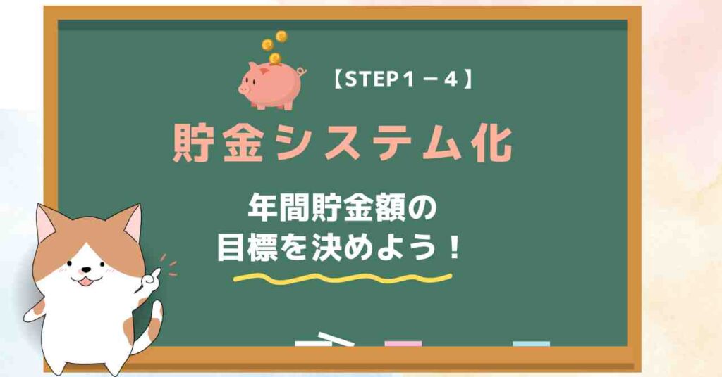 【STEP１-４】貯金システム化｜20代で貯金1000万円のロードマップ